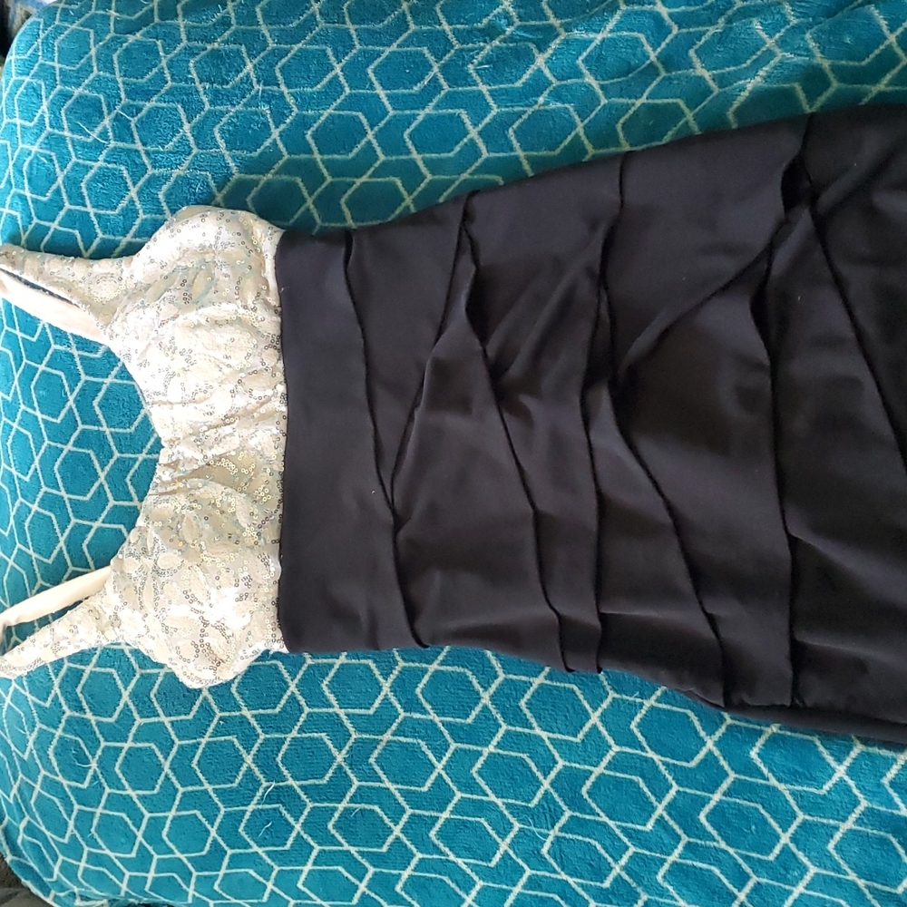 Black and Cream Bodycon Dress